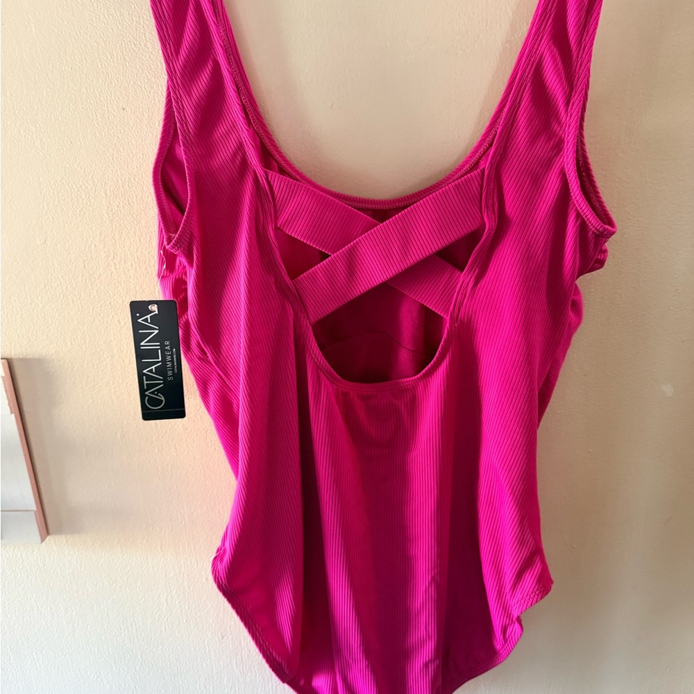 Catalina Fuchsia Swimsuit - Picture 7 of 7